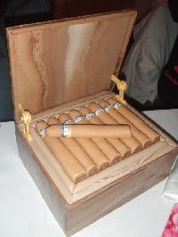 Humidor grooms Cake