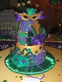 Mardi Gras Cake