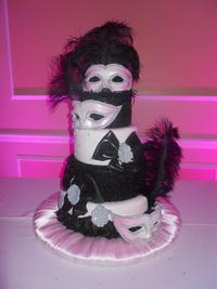 mask sweet 16 cake