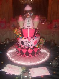 Gumball machine cake