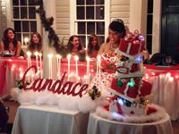 christmas sweet sixteen cake